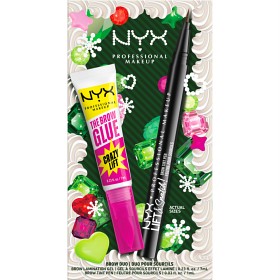 Bild på NYX Professional Makeup Holiday Kit Brynduo (Lift & Snatch! Brow Tint Pen Ash Brown + The Brow Glue Crazy Lift)