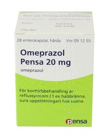Bild på Omeprazol Pensa, enterokapsel, hård 20 mg 1 x 28 st