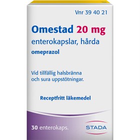 Bild på Omestad, Omeprazol enterokapsel, hård 20 mg 30 st