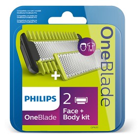 Bild på Philips OneBlade refill Face & Body 2 st