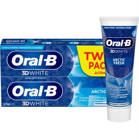 Bild på Oral-B 3D White Arctic Fresh tandkräm 2 x 75 ml