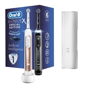 Bild på Oral-B Genius X 20900 Duo RoseGuld/Black