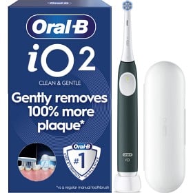 Bild på Oral-B iO 2 Eltandborste Forest Green, med resefodral