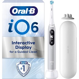 Bild på Oral-B iO 6S Grå Sensitive eltandborste med extra tandborsthuvud