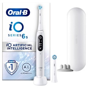 Bild på Oral-B iO 6S Vit eltandborste med extra tandborsthuvud