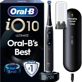 Bild på Oral-B iO10 Eltandborste Svart, 1 tandborsthuvud, resefodral med laddare