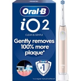 Bild på Oral-B iO2 Eltandborste, Rosa 1 tandborsthuvud