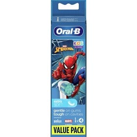 Bild på Oral-B Kids Spiderman Extra Soft tandborsthuvud 3+ år 4 st