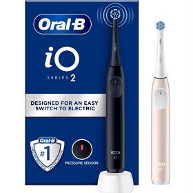 Bild på Oral-B iO 2 duo-pack eltandborstar, Night Black & Calm Pink
