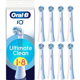 Bild på Oral-B iO Ultimate Clean tandborsthuvuden, Vit, 8 st