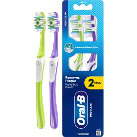 Bild på Oral-B Pro-Clean Manuell tandborste 2 st