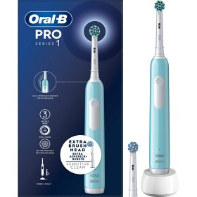 Bild på Oral-B Pro Series 1 Blå eltandborste, 2 tandborstborsthuvuden