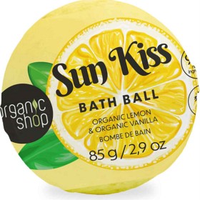 Bild på Organic Shop Bath Ball Sun Kiss Citron & Vanilj 85 g