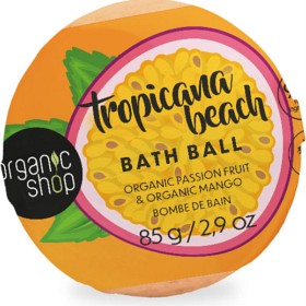 Bild på Organic Shop Bath Ball Tropicana Beach Passion & Mango 85 g