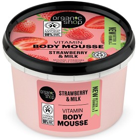 Bild på Organic Shop Body Mousse Strawberry & Milk 250 ml