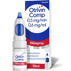 Bild på Otrivin Comp nässpray, lösning 0,5 mg/ml + 0,6 mg/ml 10 ml