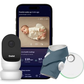 Bild på Owlet Dream Sock + Cam2 Bundle, Bedtime Blue