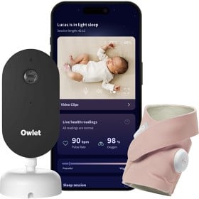 Bild på Owlet DreamSight Duo, Dusty Rose
