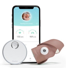 Bild på Owlet Smart Sock 3 Babylarm (Dusty Rose)