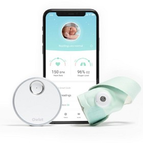 Bild på Owlet Smart Sock 3 Babylarm (Mint)