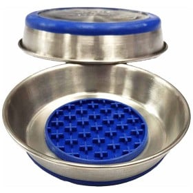 Bild på Ozami Cat Bowl Slowfeeder Blue 290 ml