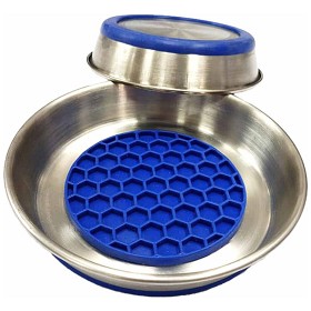 Bild på Ozami Cat Bowl Slowfeeder Blue 500 ml