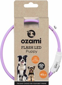 Bild på Ozami hundhalsband Flash LED Lila Puppy 45 cm