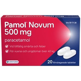 Bild på Pamol Novum, filmdragerad tablett 500 mg 20 st