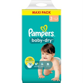 Bild på Pampers Baby-Dry Blöjor storlek 3, 124 blöjor, 6kg-10kg