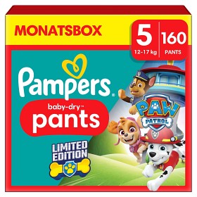 Bild på Pampers Baby-Dry Pants Paw Patrol Storlek 5 (12-17 kg) 160 st