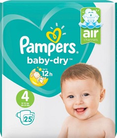 Bild på Pampers Baby-Dry S4 9-14kg 25 st