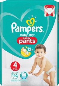 Bild på Pampers Baby-Dry Nappy Pants S4 9-15kg 40 st
