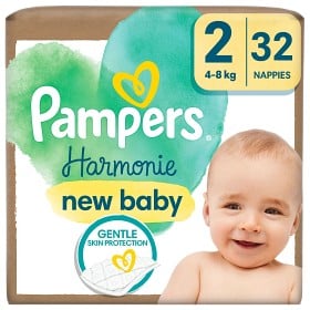 Bild på Pampers Harmonie Blöjor storlek 2 (4kg-8kg) 32 blöjor