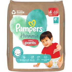 Bild på Pampers Harmonie Byxblöjor storlek 4 (9kg-15kg) 22 blöjor
