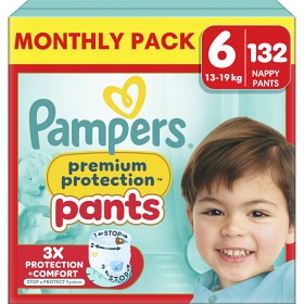 Bild på Pampers Premium Protection Byxblöjor Storlek 6 (13-19 kg) 132 st