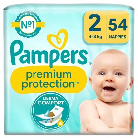 Bild på Pampers Premium Protection blöja Storlek 2 (4-8 kg) 54 st