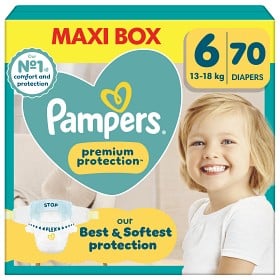 Bild på Pampers Premium Protection Storlek 6, 70 blöjor, 13kg-18kg
