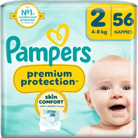 Bild på Pampers Premium Protection, storlek 2 (4kg-8kg) 56 blöjor