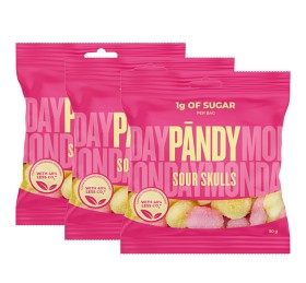 Bild på Pändy Candy Sour Skulls 3 st (3 x 50 g)