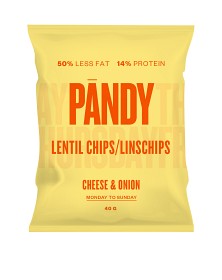 Bild på Pändy Lentil Chips Cheese & Onion 40 g
