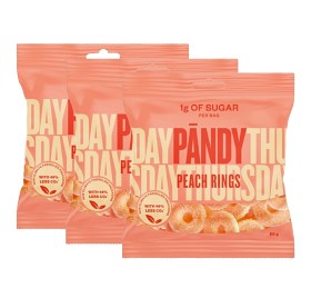 Bild på Pändy Peach Rings 3 st (3 x 50 g)