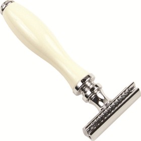 Bild på Parker Shaving 111W White Resin Handle 3 Piece Safety Razor