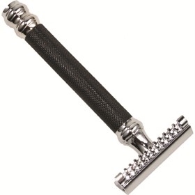 Bild på Parker Shaving 26C Black & Chrome Handle Open Comb 3 Piece Safety Razor