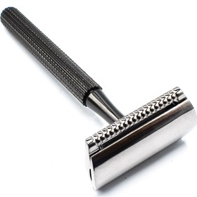 Bild på Parker Shaving 78R Gunmetal Unisex Textured Long Handle Three Piece Safety Razor