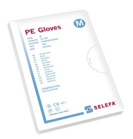 Bild på Selefa PE Gloves Medium 100 st