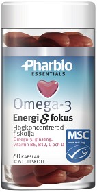 Bild på Pharbio Omega-3 Energi & fokus 60 kapslar