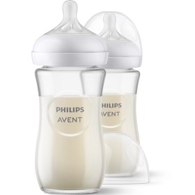 Bild på Philips Avent Natural Response glasflaska 2 st 240 ml, 3-6m