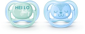 Bild på Philips Avent Ultra Air napp 0-6 månader, Blå/Grön dekor 2-pack 