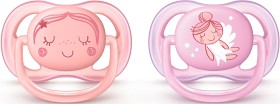 Bild på Philips Avent Ultra Air napp 0-6 månader, Rosa dekor 2-pack