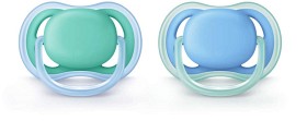 Bild på Philips Avent Ultra Air Napp 6-18 månader Blå/Grön 2-Pack